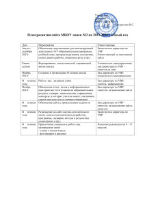 план работы сайта 23-24г