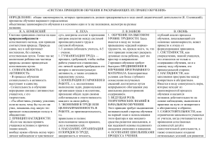 1«Система принципов обучения и раскрывающих их правил обучения»