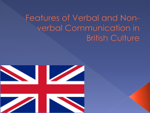 Verbal and Non-Verbal Communication