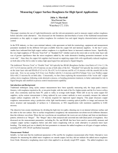 measuring copper surface roughness ipc
