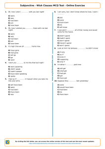 555 subjunctive-wish-clauses-mcq-test-online-exercise englishtestsonline.com