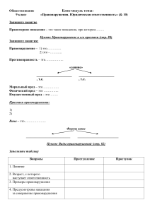 правонарушения 9 класс