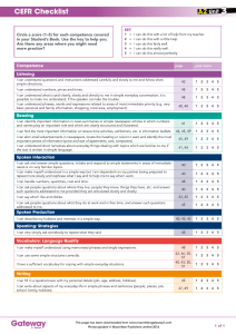 A2 UNIT 3 CEFR checklist