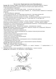 тест паукообразные 