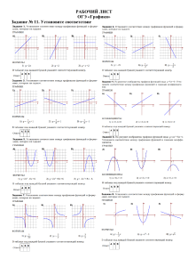 Рабочий лист ОГЭ  графики