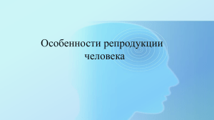 особенности репродукции человека