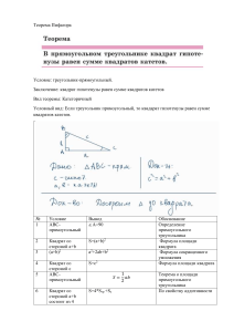 Теорема пифагора