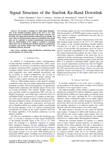 ! Signal Structure of the Starlink Ku-Band Downlink