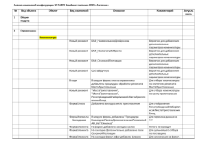 Анализ изменений в конфигурации