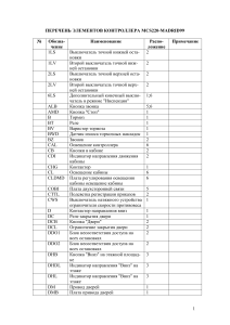 ПЕРЕЧЕНЬ ЭЛЕМЕНТОВ  MCS220MRL