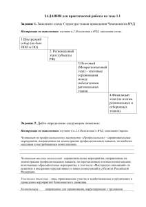 ЗАДАНИЯ для практической работы по теме 1111