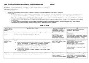 Технологическая карта интонация 