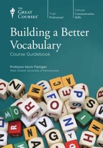 Building a Better Vocabulary